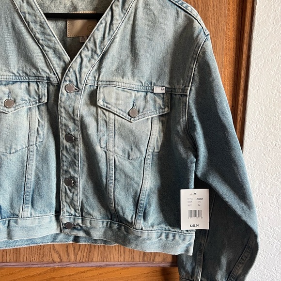 AG Adriano Goldschmied Cropped Denim Jacket NWT - Picture 4 of 5